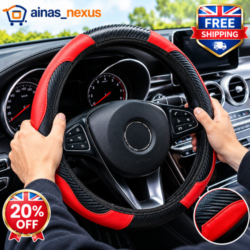 Leather car steering - car,
