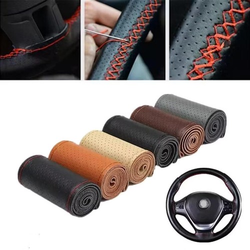 Leather car steering wheel - leather,