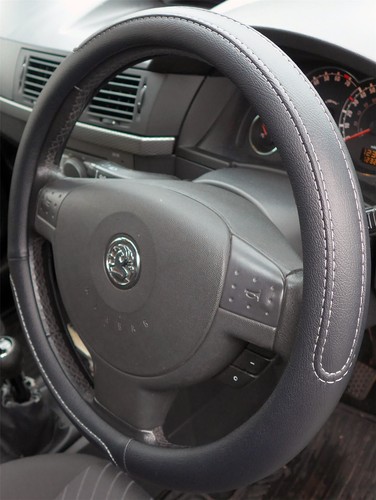 Black steering wheel cover - steering,