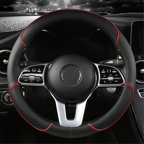 Leather car steering wheel - car,