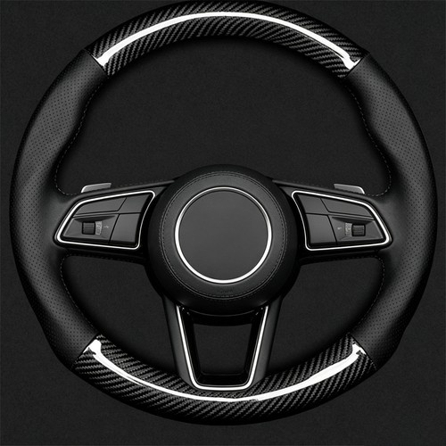 Carbon fiber steering wheel - carbon,