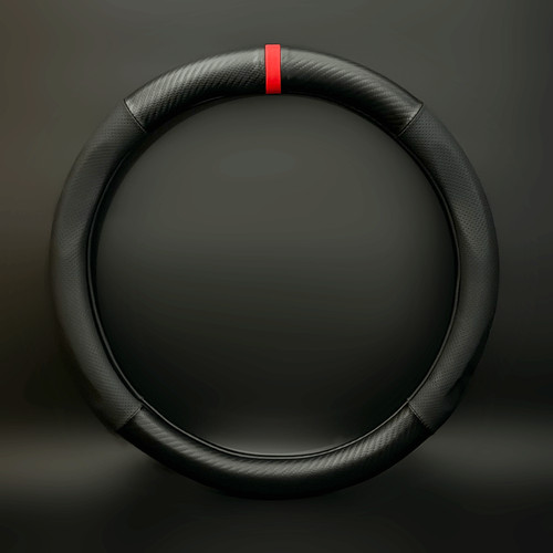 Large size black carbon fiber - black,