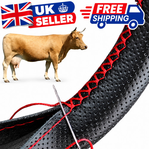 Leather steering wheel cover - steering,