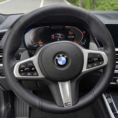 Leather steering wheel - wheel, cover