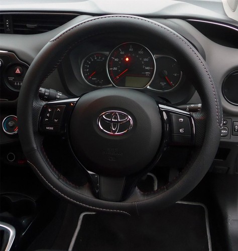 Black steering wheel cover - black,