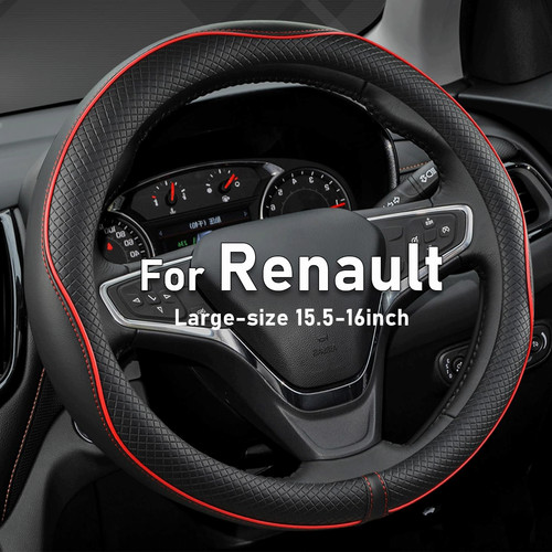 Leather steering wheel cover - leather,