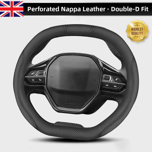 Double perforated leather - double, d